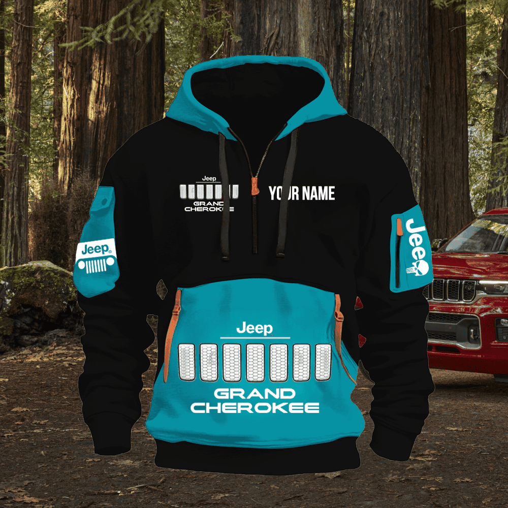 JP GC Custom Name Quarter Zipper Hoodie