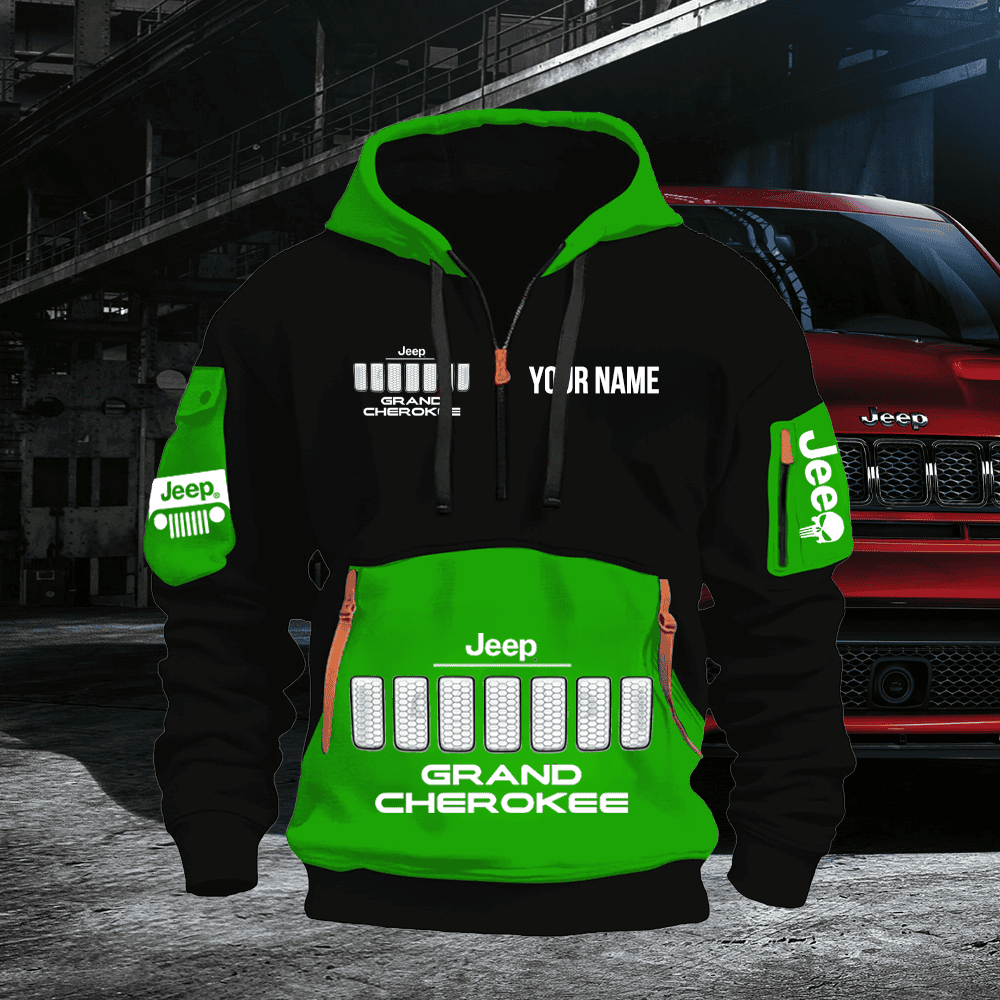 JP GC Custom Name Quarter Zipper Hoodie