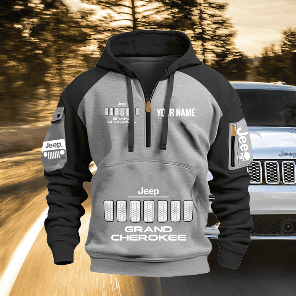 JP GC Custom Name Quarter Zipper Jacket