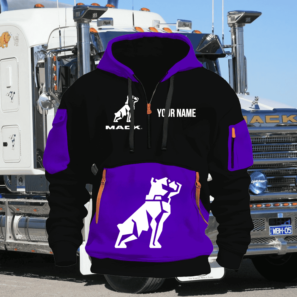MK Custom Name Quarter Zipper Hoodie