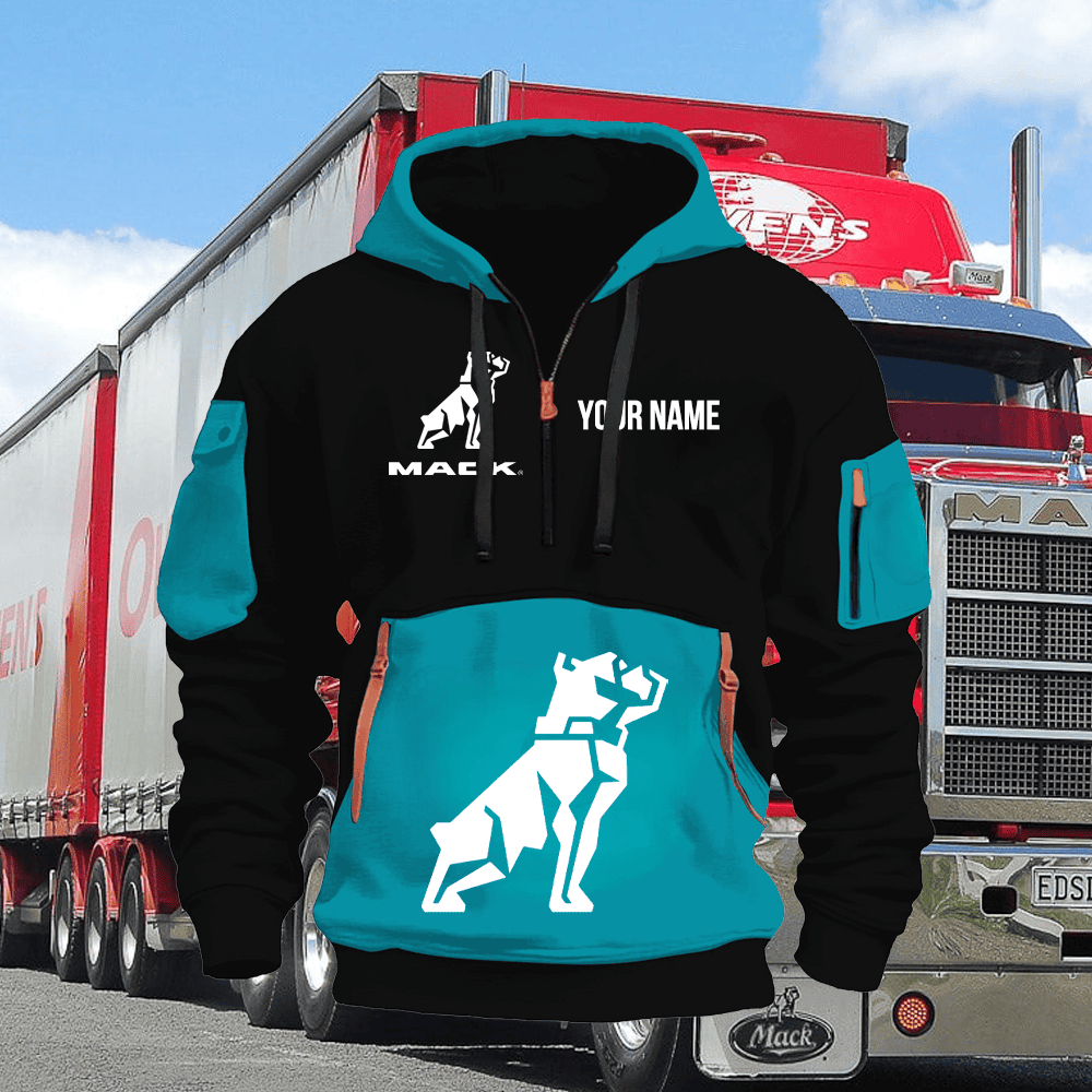 MK Custom Name Quarter Zipper Hoodie