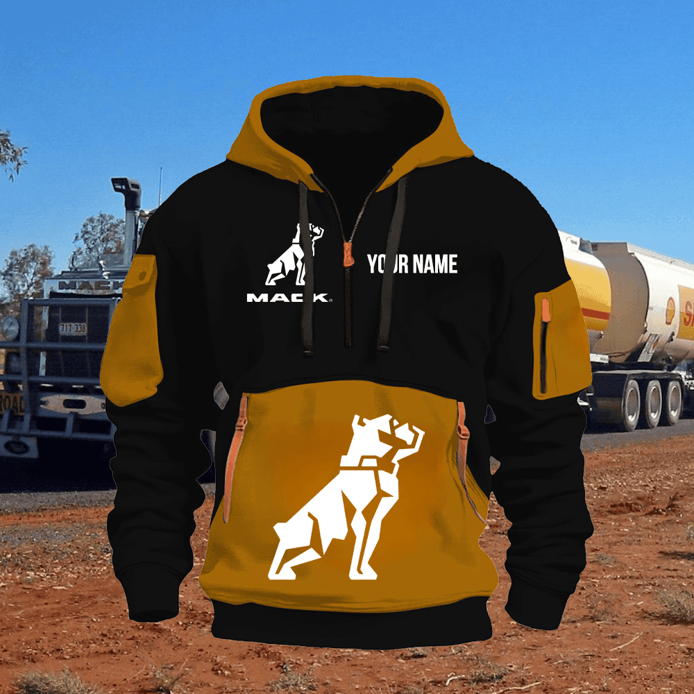 MK Custom Name Quarter Zipper Hoodie