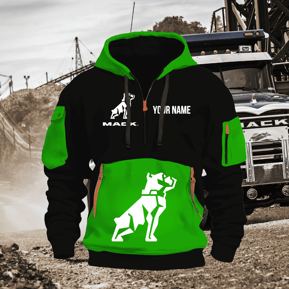 MK Custom Name Quarter Zipper Hoodie