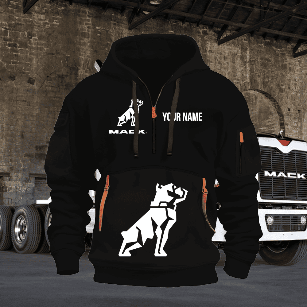 MK Custom Name Quarter Zipper Hoodie
