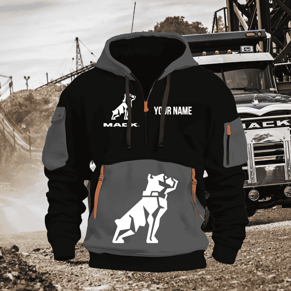 MK Custom Name Quarter Zipper Hoodie