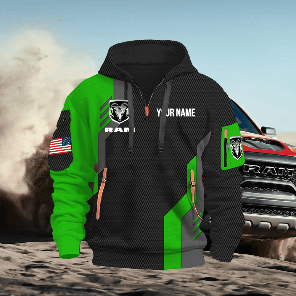 Ram Custom Quarter Zipper Hoodie