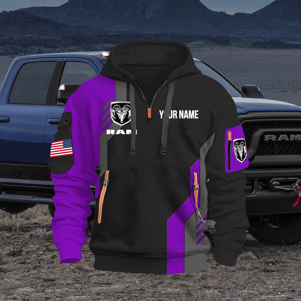 Ram Custom Quarter Zipper Hoodie