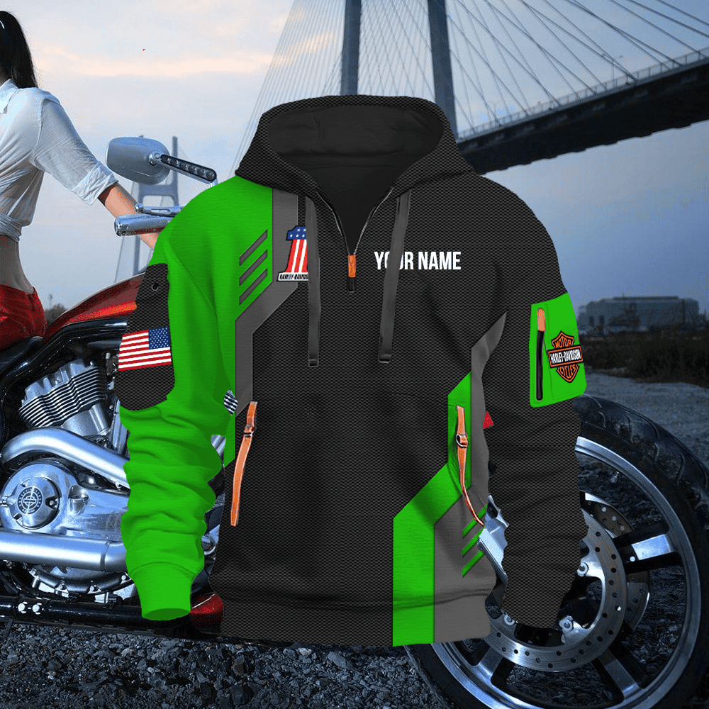 HD 2 Custom Quarter Zipper Hoodie