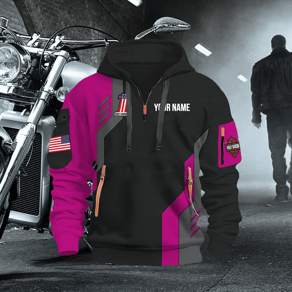 HD 2 Custom Quarter Zipper Hoodie