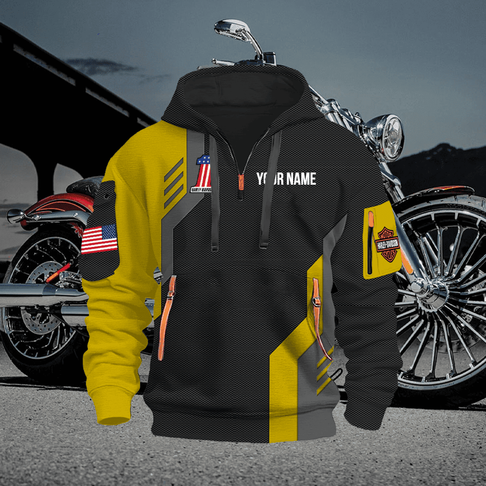 HD 2 Custom Quarter Zipper Hoodie