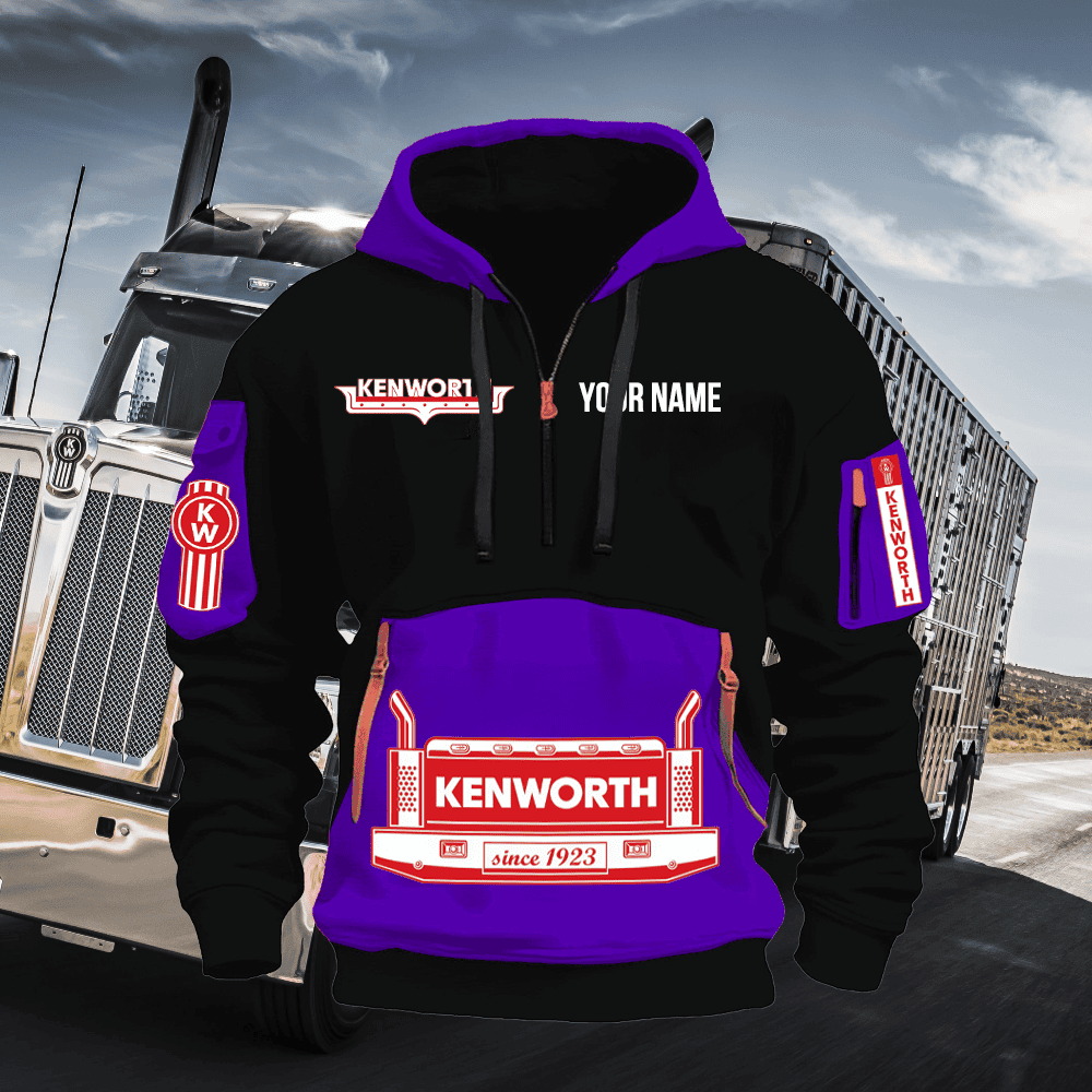 KW Custom Name Quarter Zipper Hoodie