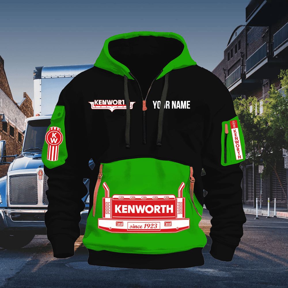 KW Custom Name Quarter Zipper Hoodie