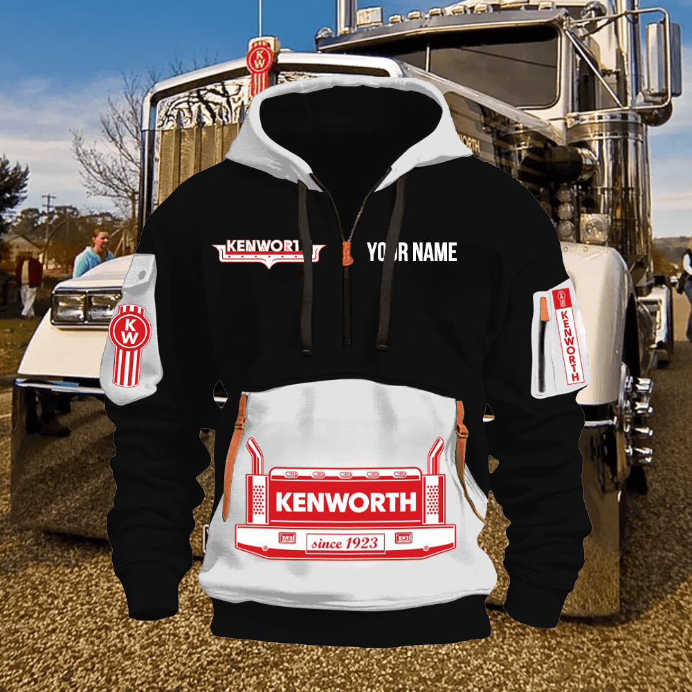 KW Custom Name Quarter Zipper Hoodie
