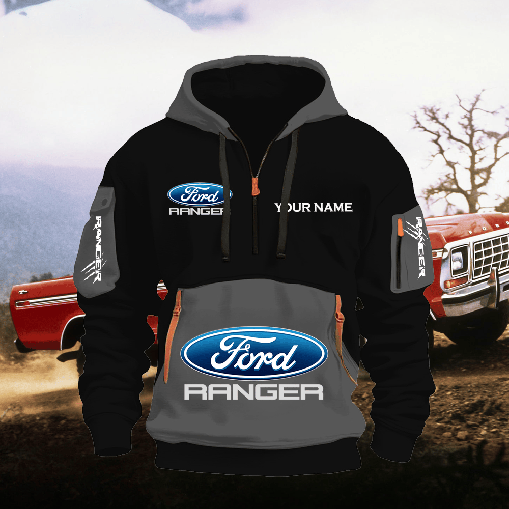 FD RG Custom Name Quarter Zipper Hoodie
