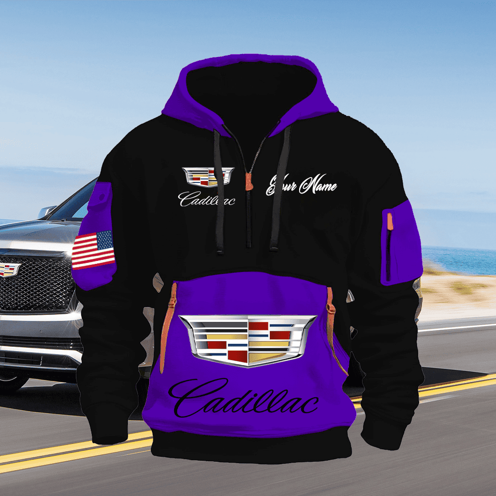 CD Custom Name Quarter Zipper Hoodie