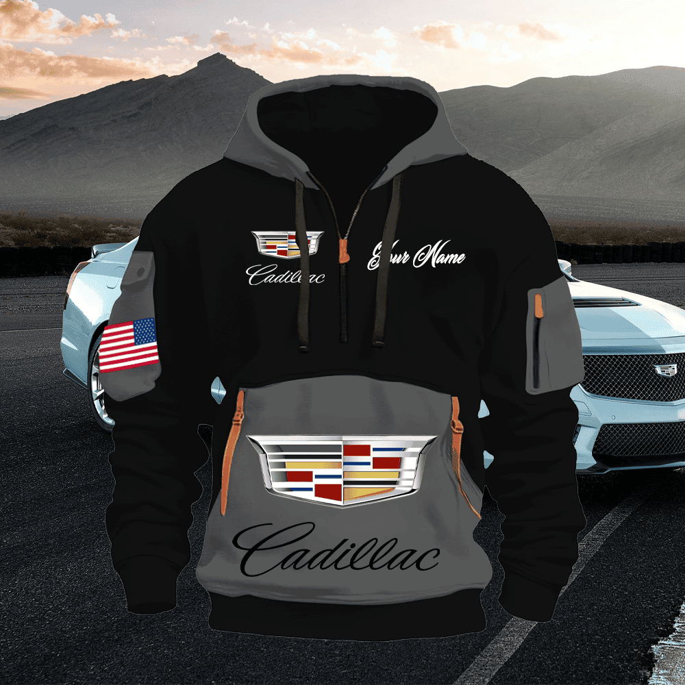 CD Custom Name Quarter Zipper Hoodie