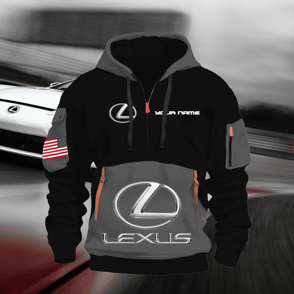 LX Custom Name Quarter Zipper Hoodie