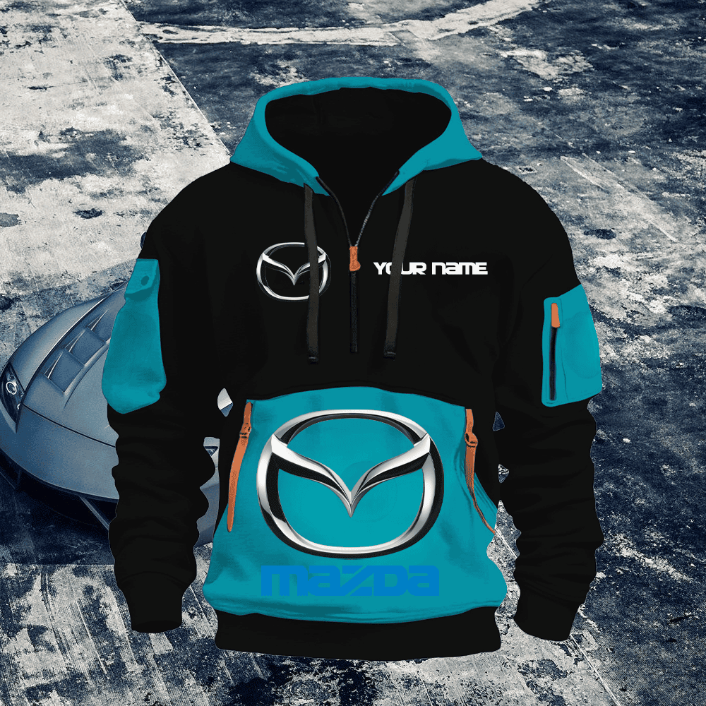 MD Custom Name Quarter Zipper Hoodie