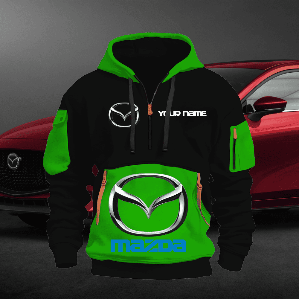MD Custom Name Quarter Zipper Hoodie