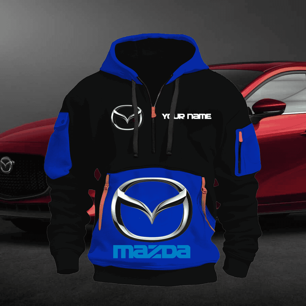 MD Custom Name Quarter Zipper Hoodie