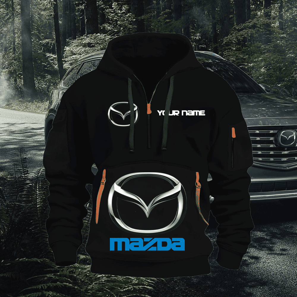 MD Custom Name Quarter Zipper Hoodie
