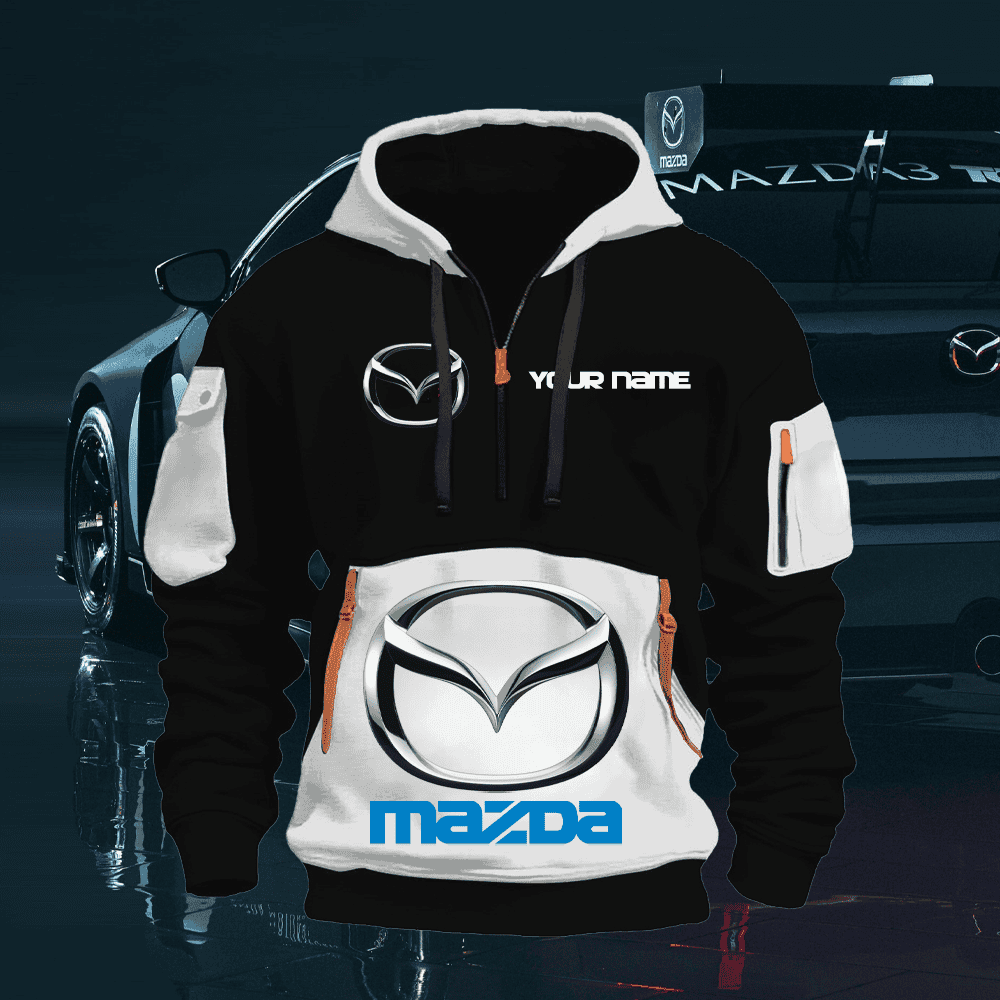 MD Custom Name Quarter Zipper Hoodie