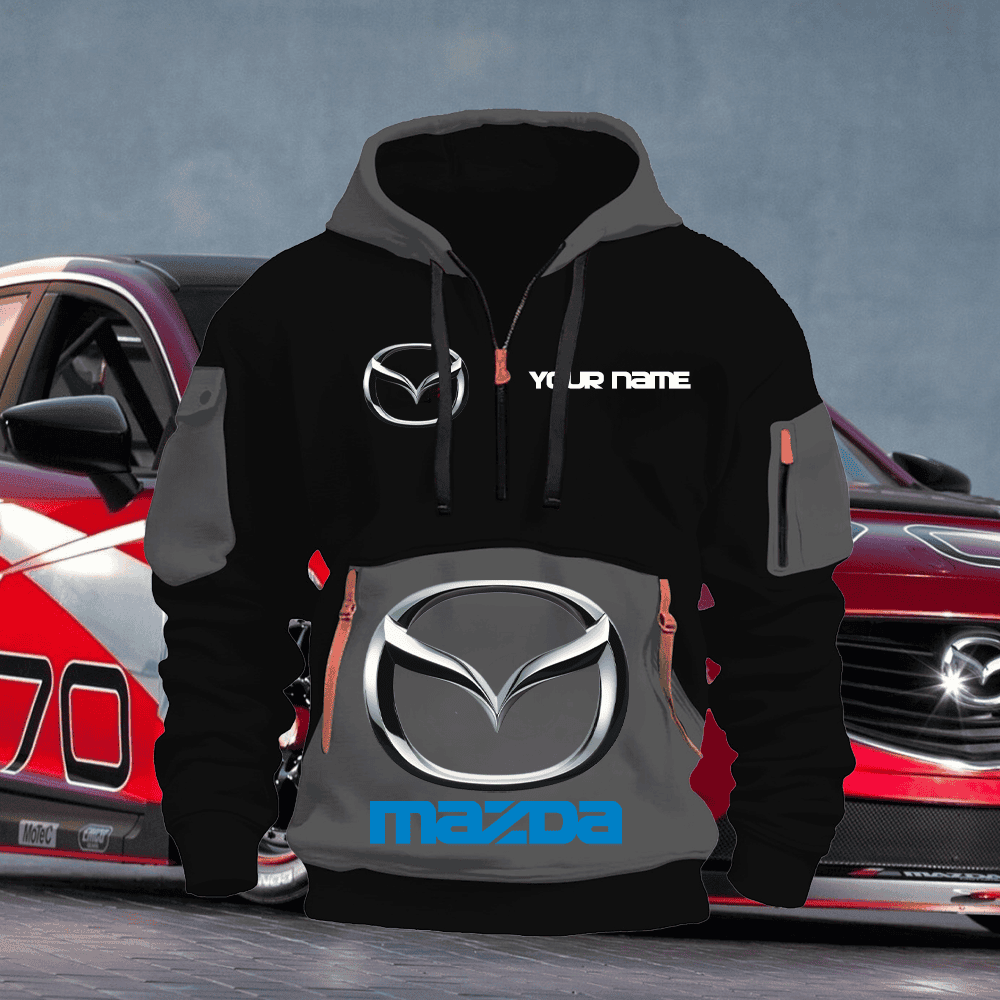 MD Custom Name Quarter Zipper Hoodie