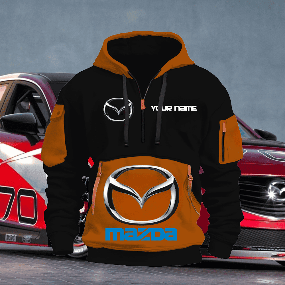MD Custom Name Quarter Zipper Hoodie