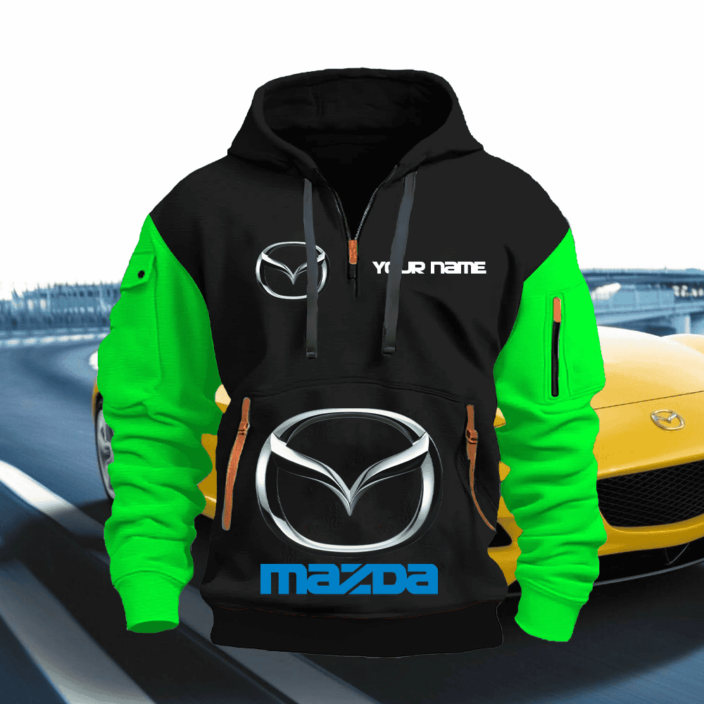 MD Custom PRINT QUATER ZIPPER JACKET
