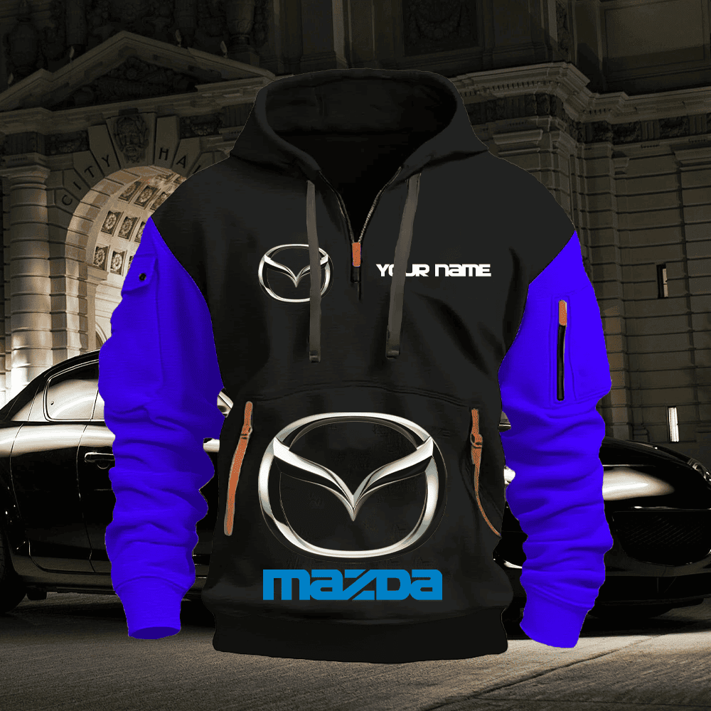 MD Custom PRINT QUATER ZIPPER JACKET