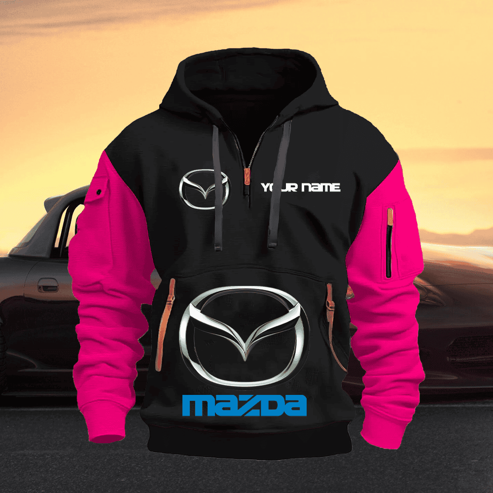 MD Custom PRINT QUATER ZIPPER JACKET
