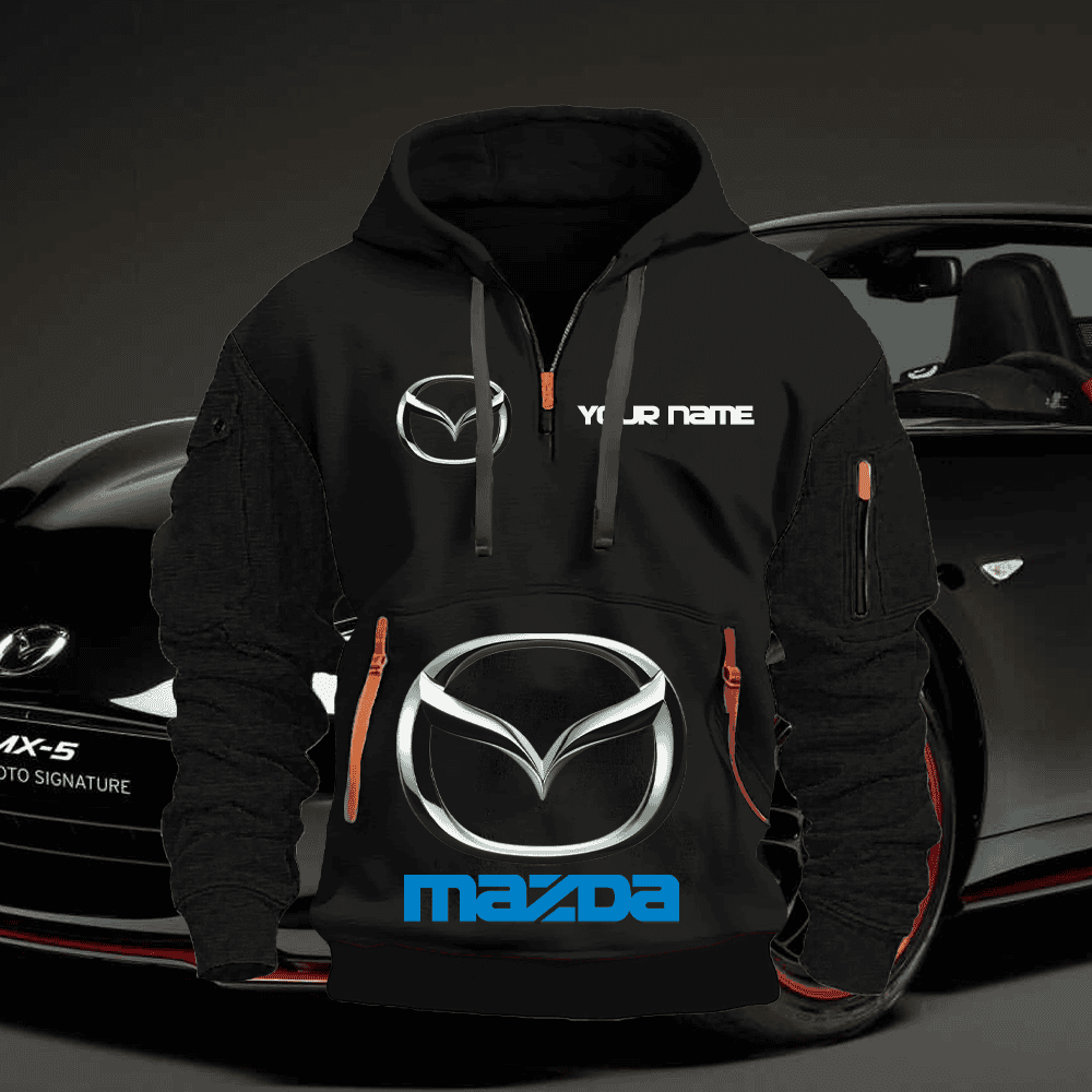 MD Custom PRINT QUATER ZIPPER JACKET