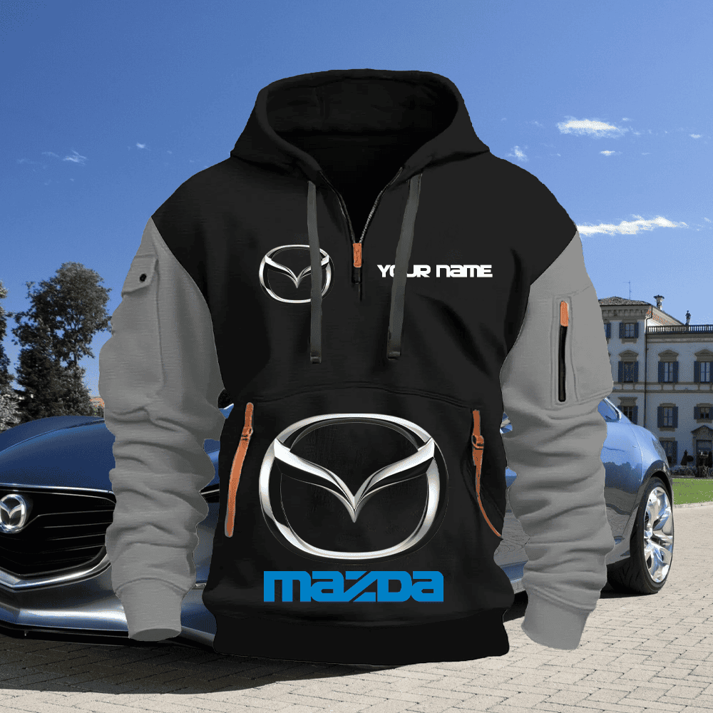 MD Custom PRINT QUATER ZIPPER JACKET