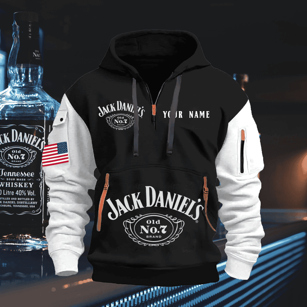 JA Custom Name Quarter Zipper Hoodie