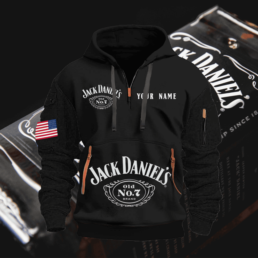 JA Custom Name Quarter Zipper Hoodie