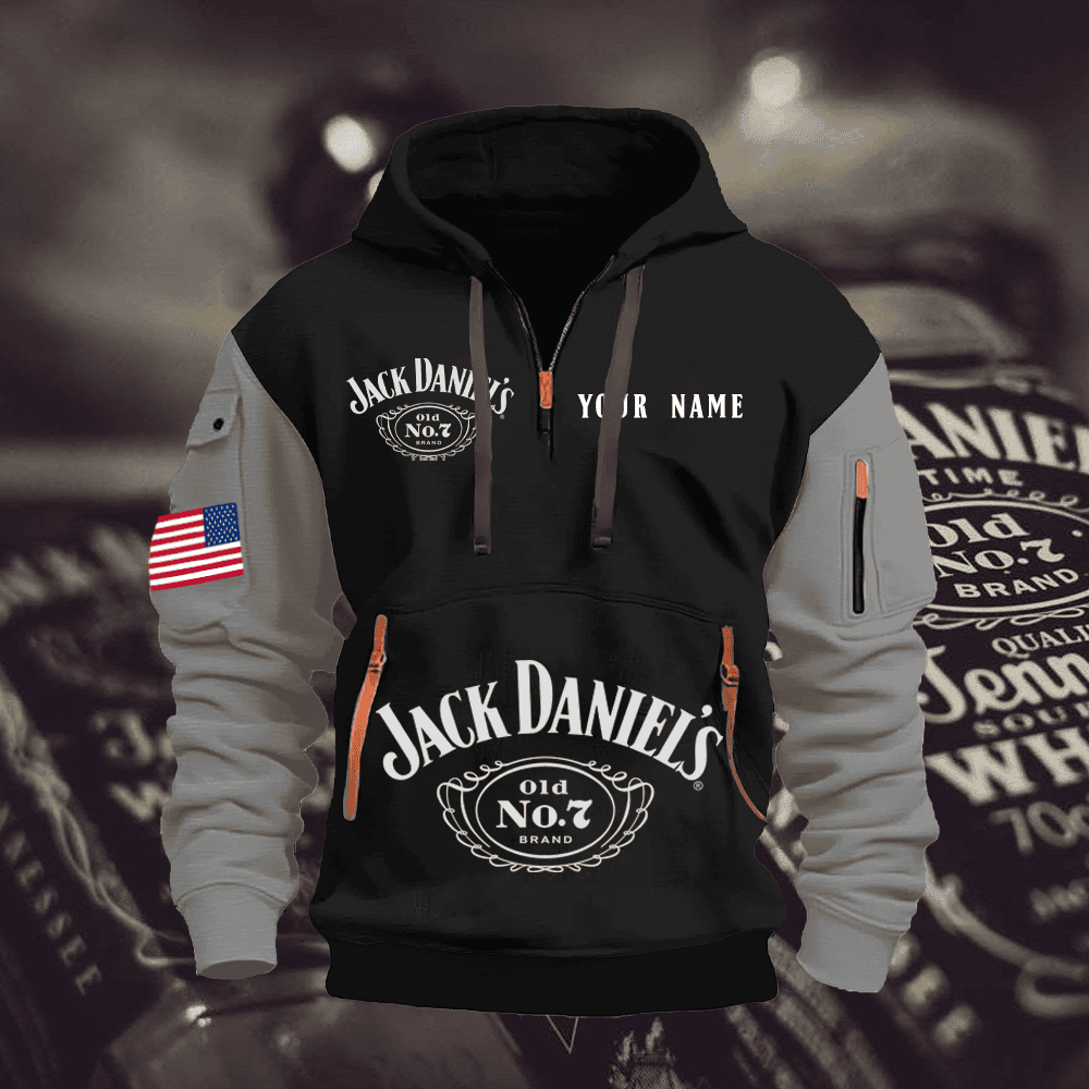 JA Custom Name Quarter Zipper Hoodie