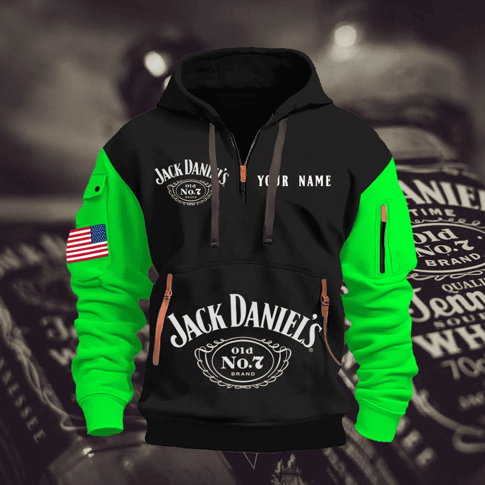 JA Custom Name Quarter Zipper Hoodie