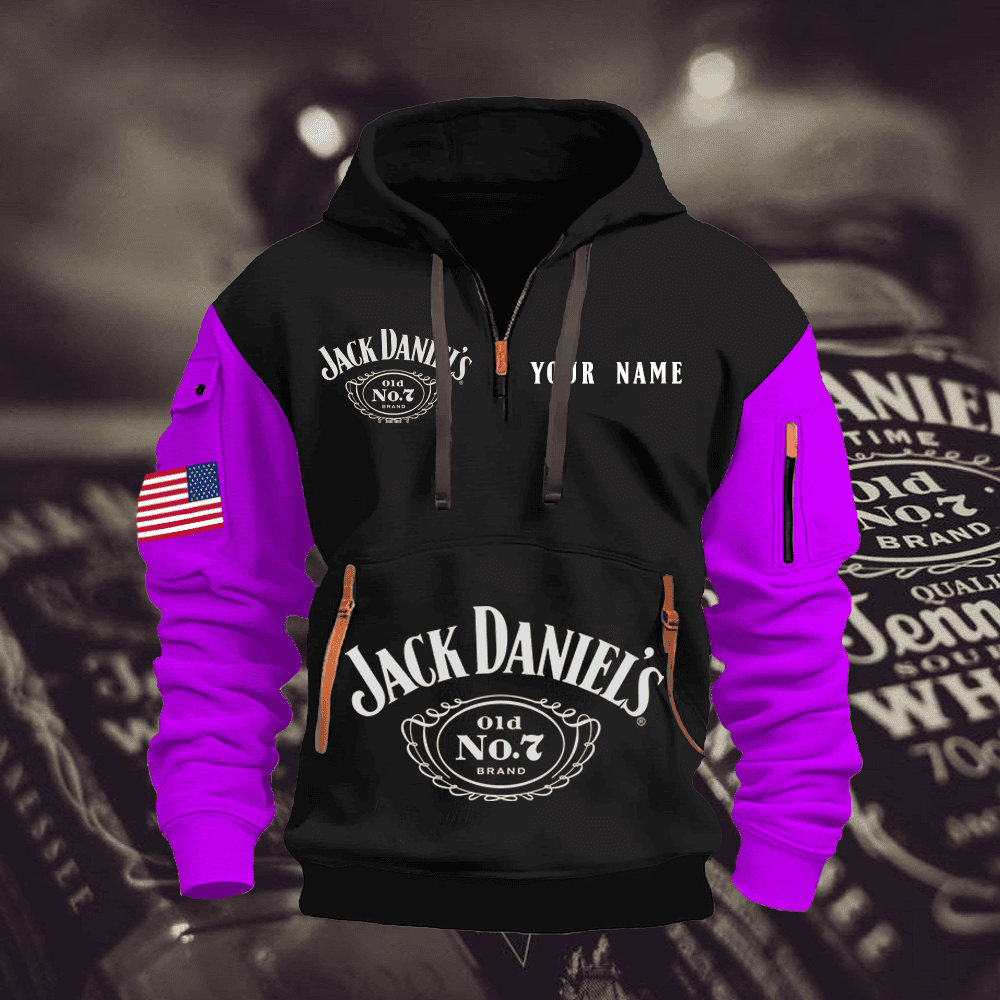 JA Custom Name Quarter Zipper Hoodie