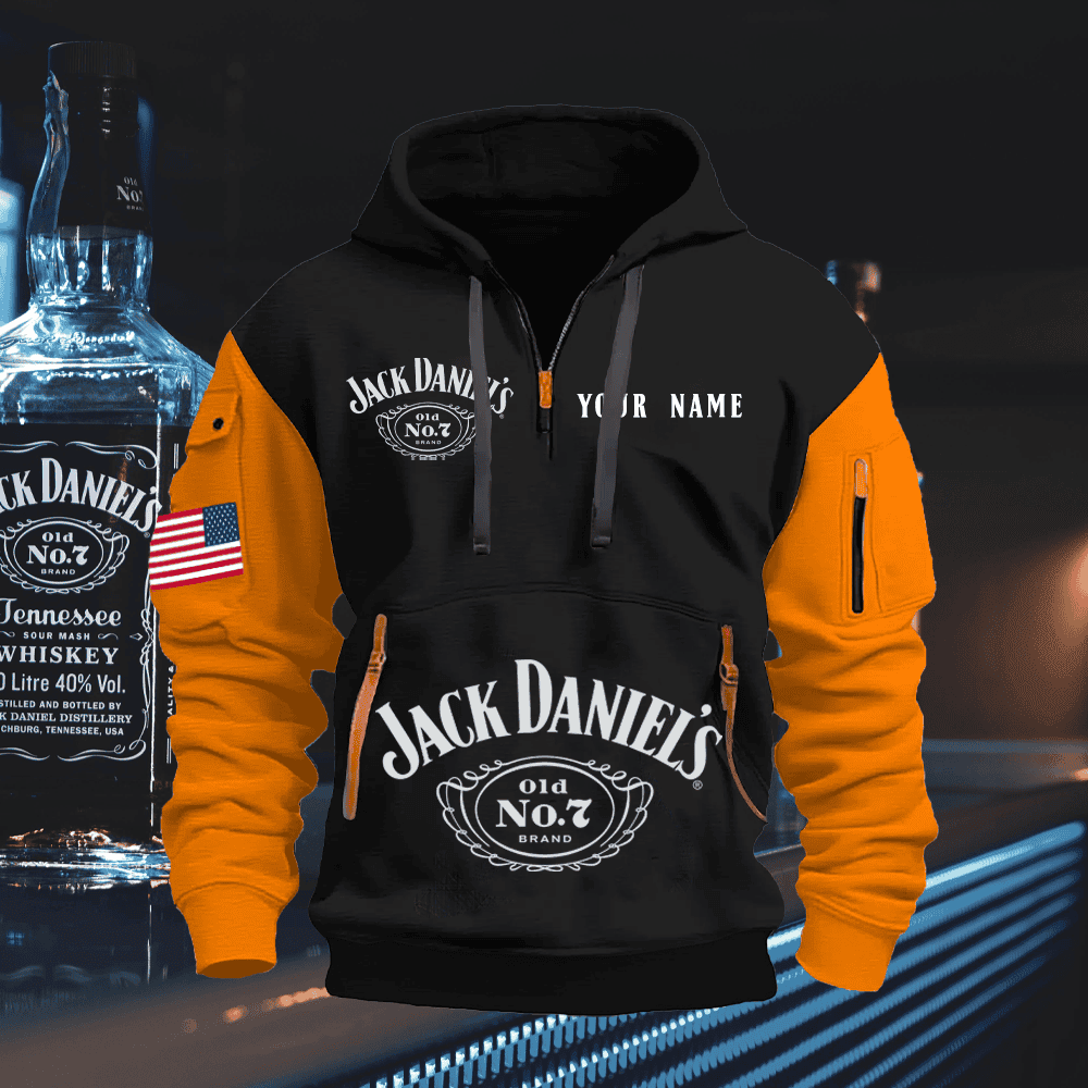 JA Custom Name Quarter Zipper Hoodie