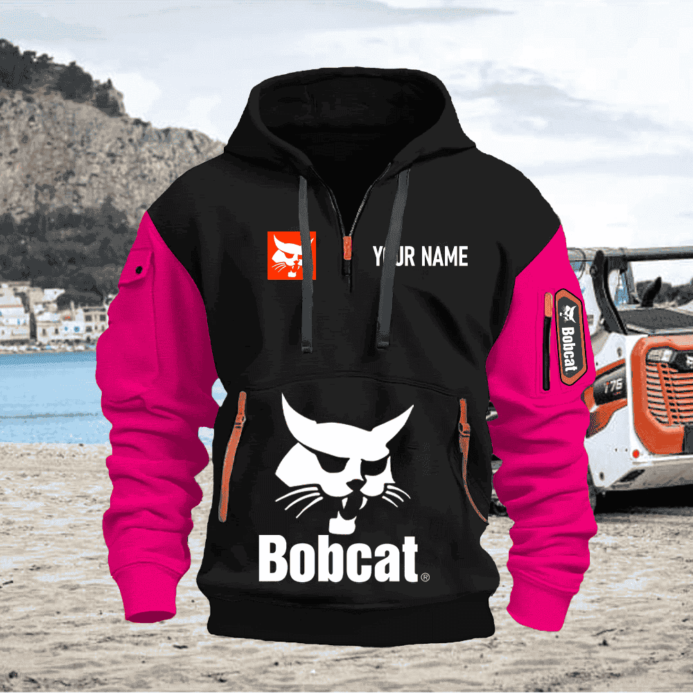 BC PRINT QUATER ZIPPER JACKET