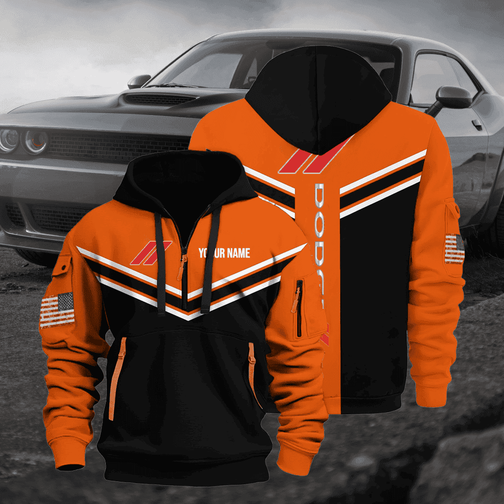 DG custom print name quarter zipper jacket