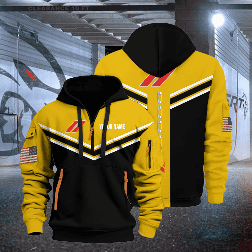 DG custom print name quarter zipper jacket