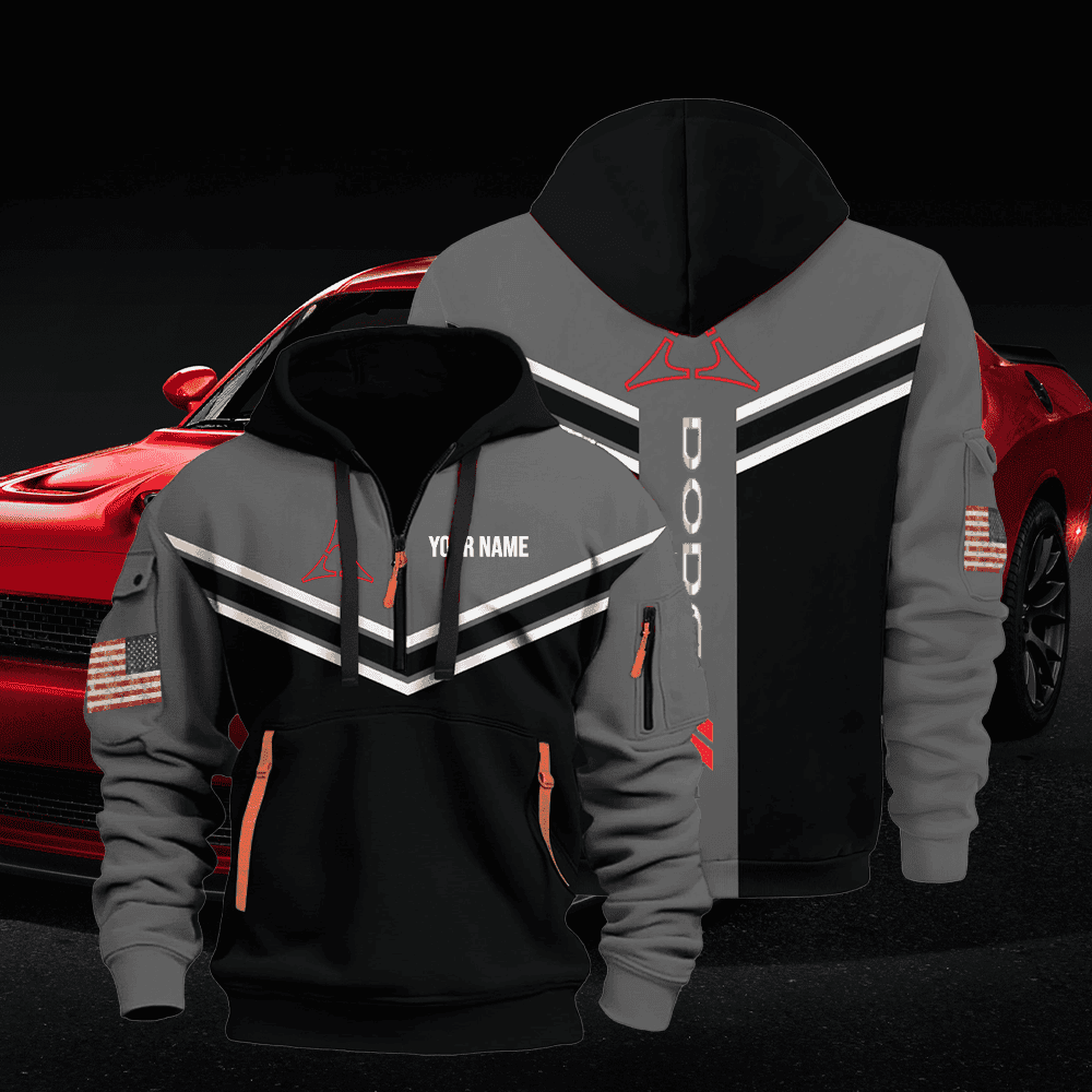 DG custom name quarter zipper jacket