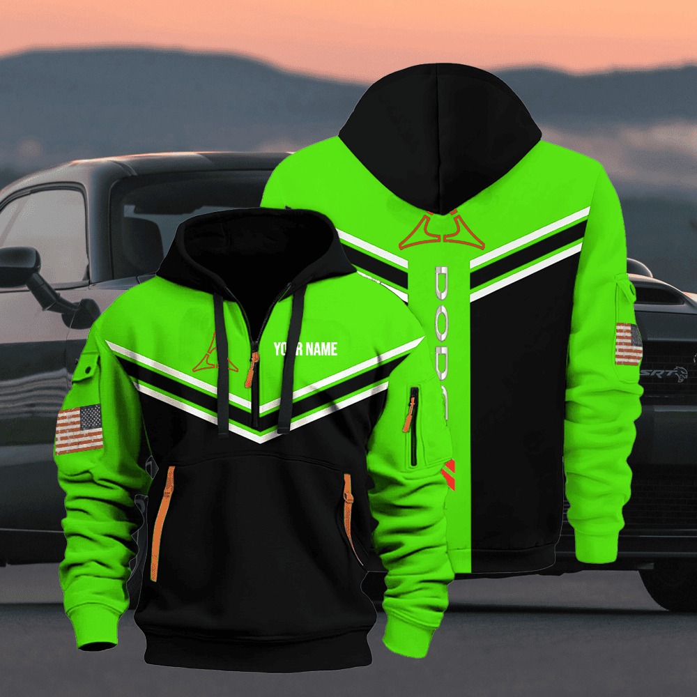 DG custom name quarter zipper jacket