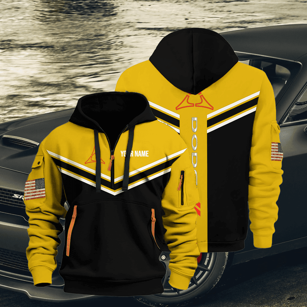 DG custom name quarter zipper jacket