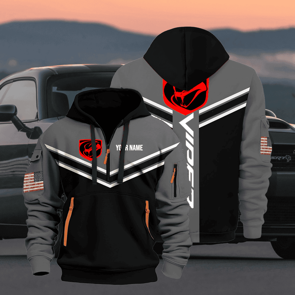 DG VP custom name quarter zipper jacket