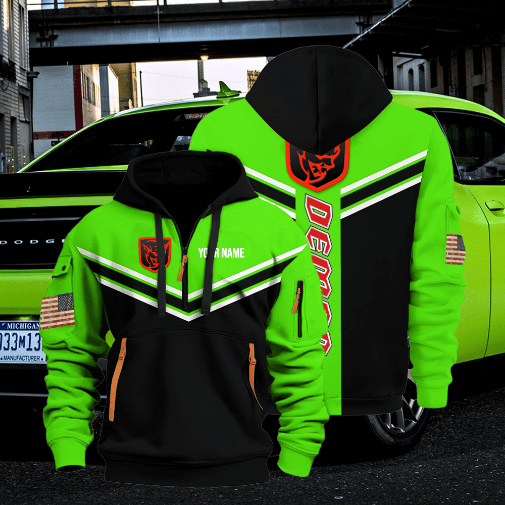 DG DM custom name quarter zipper jacket