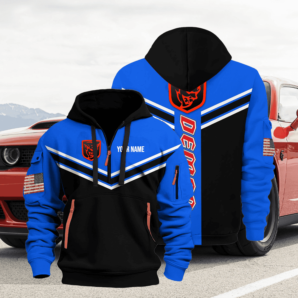 DG DM custom name quarter zipper jacket