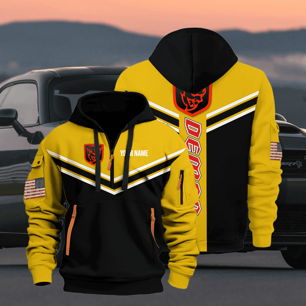 DG DM custom name quarter zipper jacket