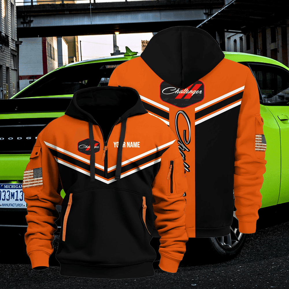 DG CH custom name quarter zipper jacket